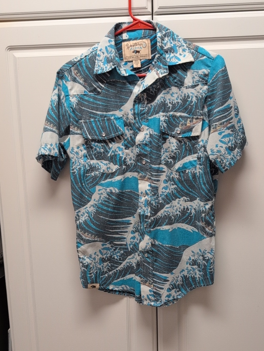 Western Aloha Wave Print